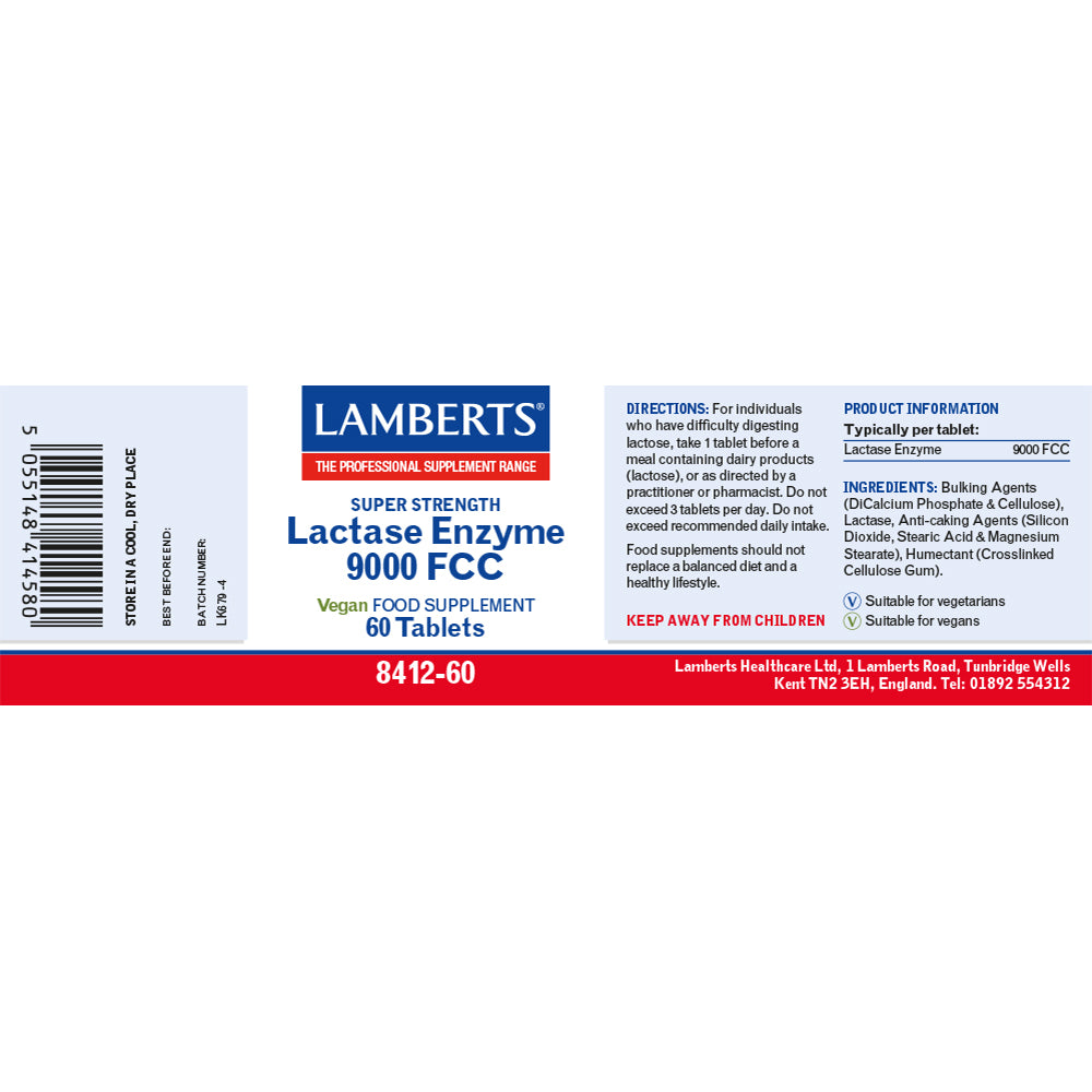 Lactase Enzyme 9000 FCC