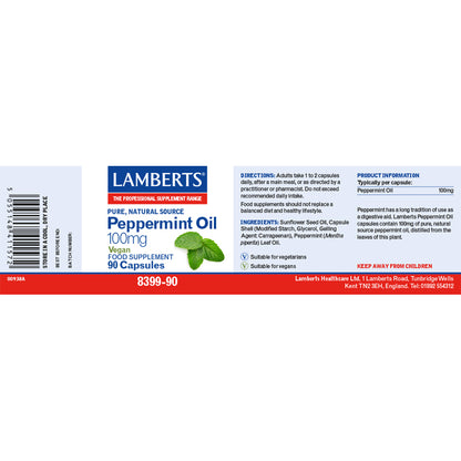 Peppermint Oil Capsules 100mg