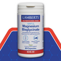 Magnesium Bisgycinate packaging on Hexagon background