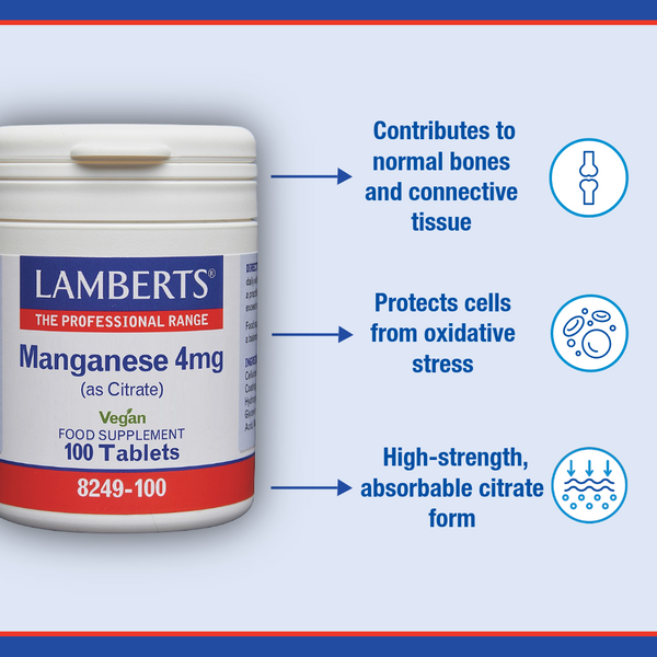 Manganese 4mg (as Citrate)