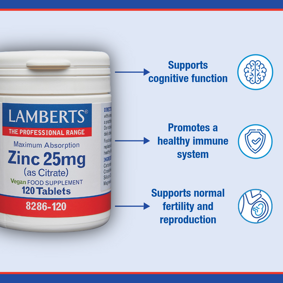 Zinc 25mg (as Citrate)