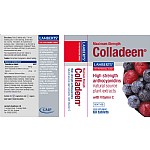 Colladeem supplement packaging with berries on a white background