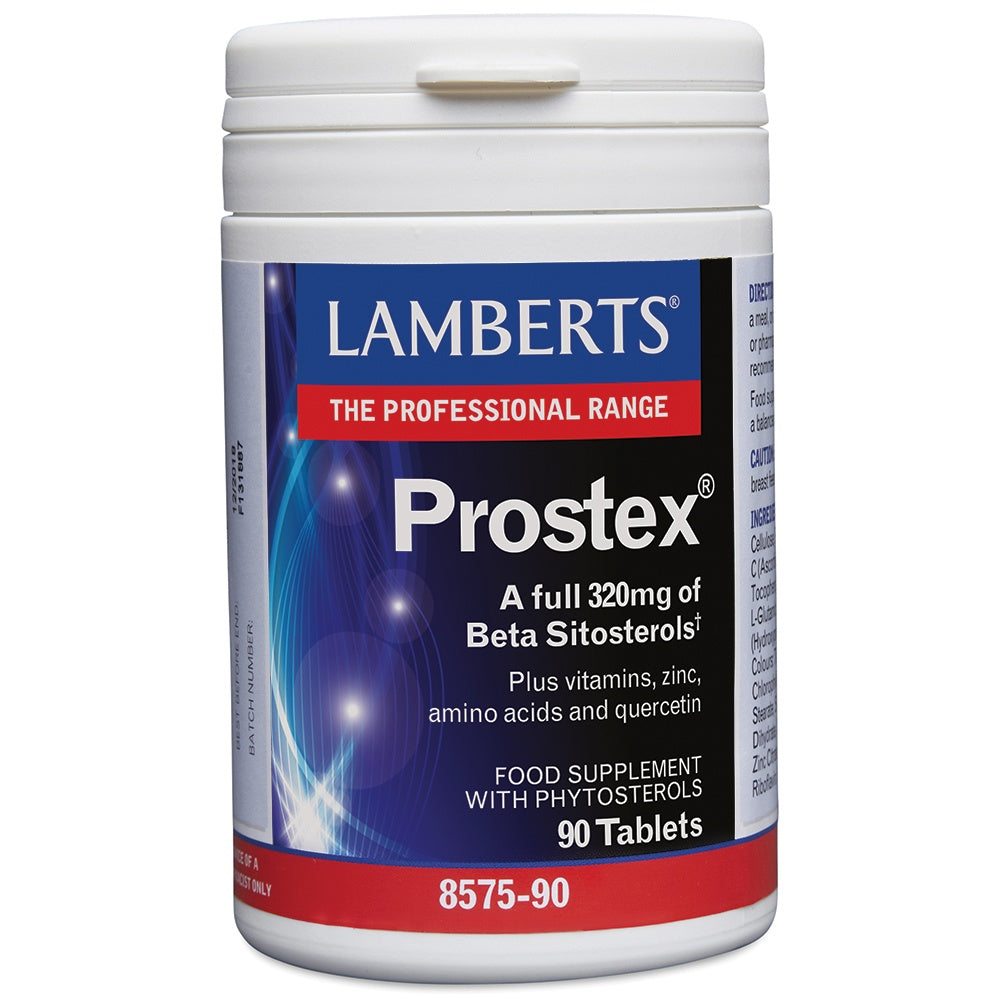 Lamberts Prostex supplement container on a white background
