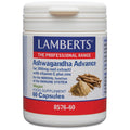 Lamberts Ashwagandha Advance supplement container on a white background