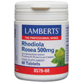 Lamberts Rhodiola Rosea 500mg supplement container on a white background