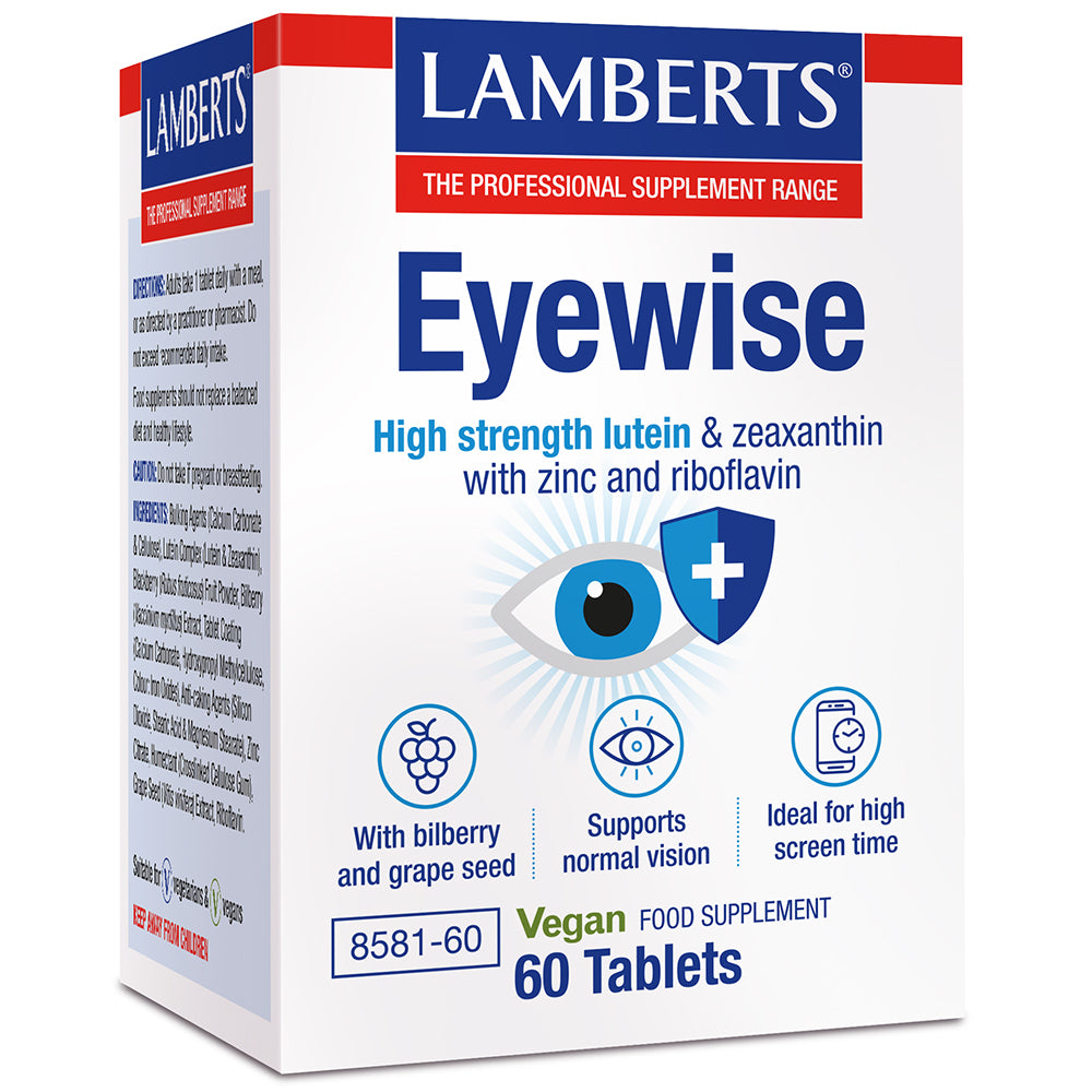 Lamberts Eyewise supplement packaging on a white background