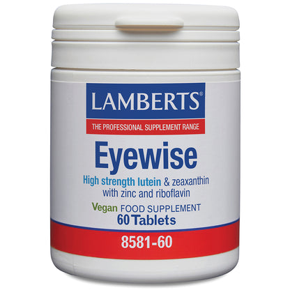 Lambert's Eyewise supplement container on a white background