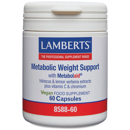 Lamberts Metabolic Weight Support supplement container on a white background