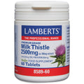 Lambert's Milk Thistle supplement container on a white background