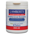 Lambert's Choline Liver Complex supplement container on a white background
