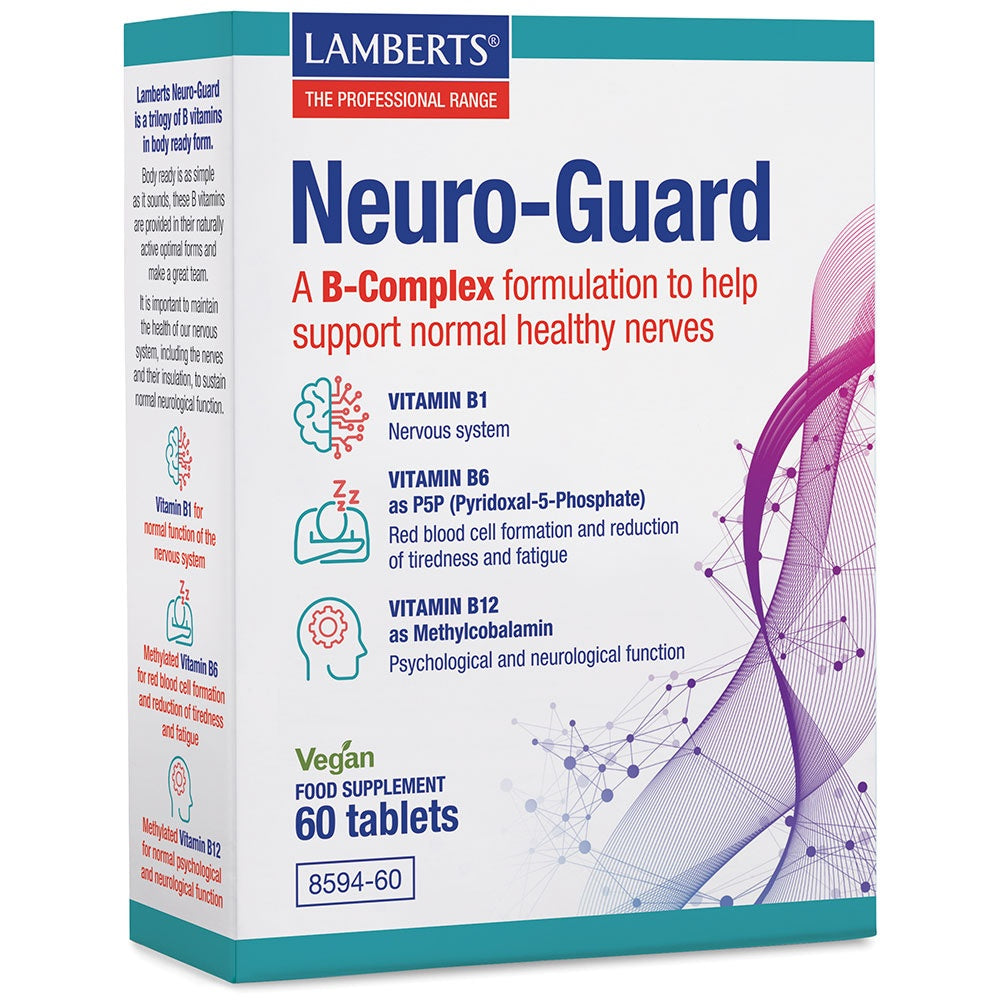 Lamberts Neuro-Guard supplement packaging on a white background