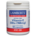 Lamberts Vitamin E supplement container on a white background