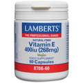 Lamberts Vitamin E supplement container on a white background