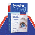 Eyewise Omega3 supplement box with blue and red design on a white background