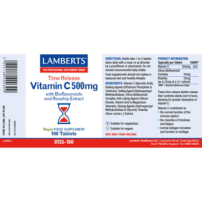 Time Release Vitamin C 500mg